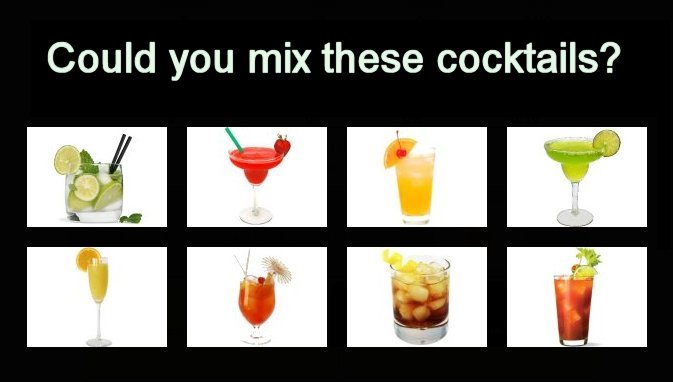 Quiz on Cocktails
